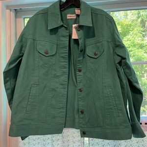 Bridgewater Studio Jean jacket teal green(?)new with tag size 18w